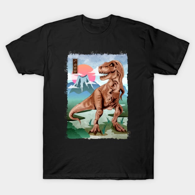 Trex - watercolor T-Shirt by Thor Reyes